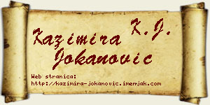 Kazimira Jokanović vizit kartica